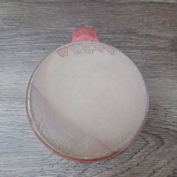 DENEEN POTTERY Handthrown Candleberry Inn on Cape Cod Mass Pink Coffee Mug - Picture 4 of 5